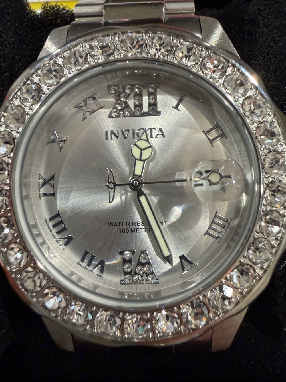 Invicta Silver Crystal-Accented Women's Dress Watch